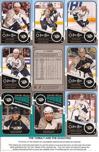 2011-12 OPC O-Pee-Chee Nashville Predators Complete Team Set w/ Leaders (21)