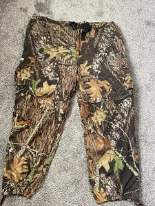 Gander Mtn Mountain Zip Off Camo Pants Mossy Oak Belted Cargo - Picture 1 of 10