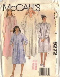 9272 McCall's modello CUCITO manca anni 80 accappatoi, cappotto casa taglia EX small - Foto 1 di 2