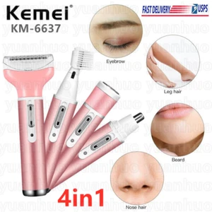 Kemei 4in1 Elektrischer Epilierer Damen Persönlicher Bikini Rasierer Nase Bein Haarschneider - Bild 1 von 11