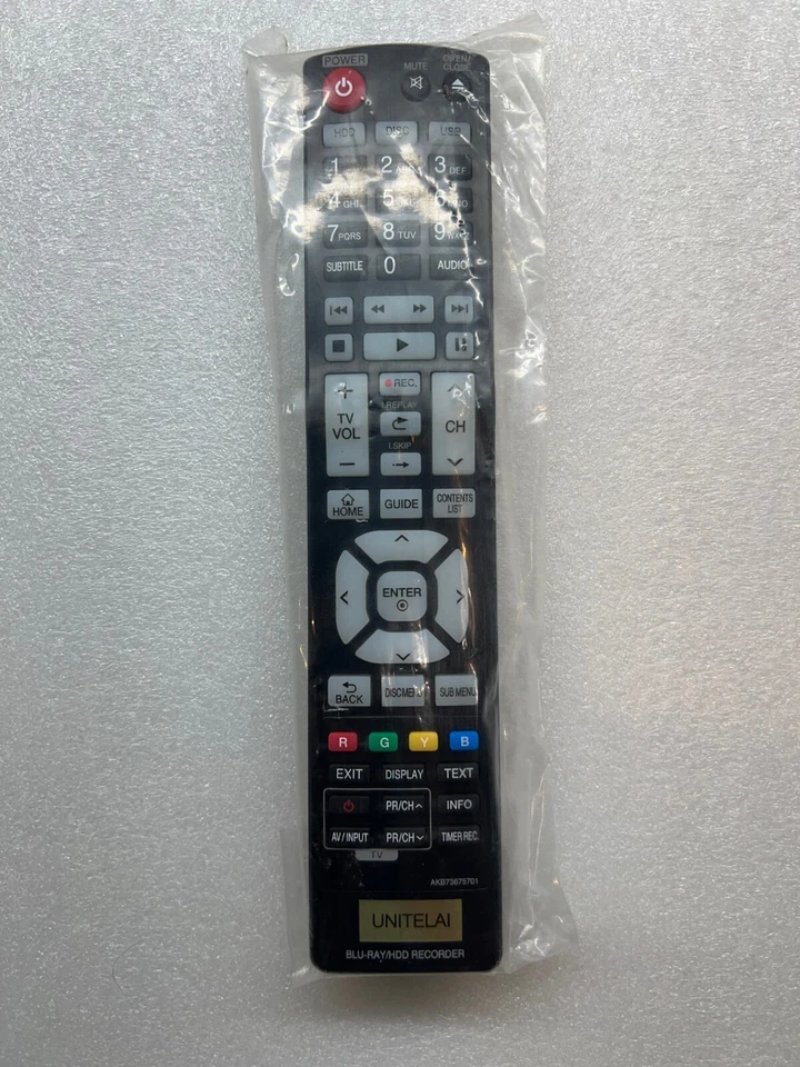 Mando a distancia de repuesto LG AKB73675701 para grabadora Blu-ray HDD envío gratuito Foto 1 de 1