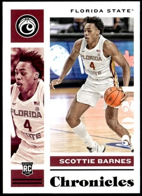 2021 Panini Chronicles Draft Picks #7 Scottie Barnes Green Rookie E1 - Image 1 of 2