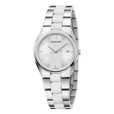 Orologio CALVIN KLEIN Mod. CONTRAST donna acciaio / bianco - Immagine 1 di 2