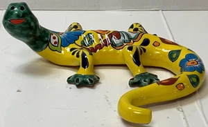 Floral Spanish Lizard Brick Fired - Hencho En Mexico - Picture 1 of 6