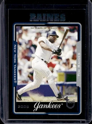 2005 Topps Retired Signature Edition Tim Raines Black #45/54 Yankees - Image 1 of 2