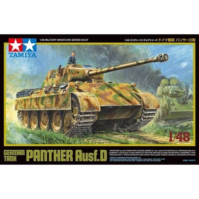 Modellino Carro Tedesco Tank Panther Ausf.d TAMIYA 32597 1/48ème Char Ballo - Immagine 1 di 4