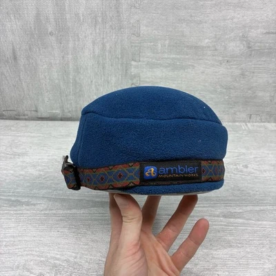 De colección Ambler Mountain Works Gorro Gorra Adulto Azul Polar Cinturón Azteca Foto 1 de 4