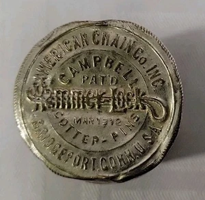 American Chain Co. Hammer Lock Cotter Pins W/Original Pins Dated March, 1912 - Picture 1 of 6