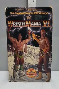 WWF WrestleMania 6 VI (VHS, 1994) - Coliseum Video Big Box Hogan v Warrior WF078 - Picture 1 of 8