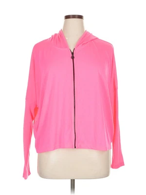 Sudadera con capucha rosa con cremallera XL Hard Candy para mujer Foto 1 de 4