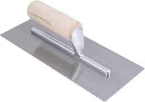 115110 Professional Flooring Adhesive Trowel-1/16” x 1/16” x 1/16” Square-Not... - Picture 1 of 5