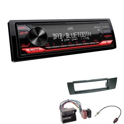 JVC KD-X282DBT Auto Radio Bluetooth DAB+ USB für BMW Z4 E89 ab 2009 schwarz - Bild 1 von 4