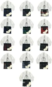 Tartan baby Kilt Outfits with Soft Booties - Scottish Gift - Various Tartans - Picture 1 of 56