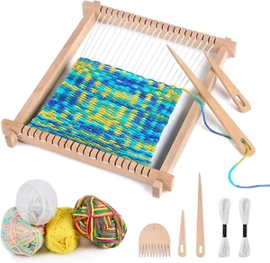 Homewit Webrahmen Für Kinder, Hochwertiger Weben Groß 24 X 28Cm Und Aktualisiert - Bild 1 von 12