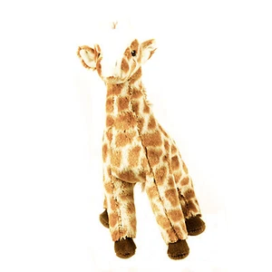 Douglas Cuddle Toy 11" Georgia Giraffe RARE Brown Plush Stuffed Animal 1946 NWT - Foto 1 di 1
