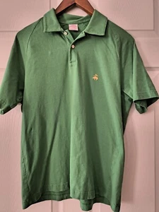 Polo Brooks Brothers 346 taglia media verde 100% cotone vestibilità originale - Foto 1 di 4