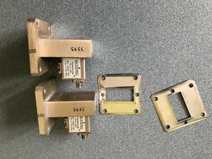 WR112 TO COAX RIGHT ANGLE TO SMA F WITH FERROCOM 7415-SFI FREQ 7.125-7.750 GHZ - Picture 1 of 9