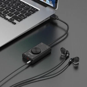 Universal External USB Sound Card LED For Speaker Microphone Earphone Plug&Play - Afbeelding 1 van 12
