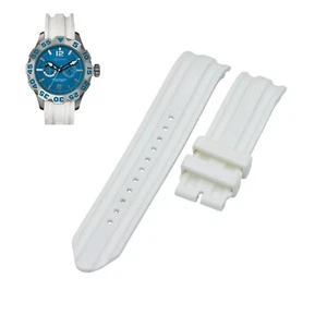 Correa de reloj de goma blanca A16612G 22 mm para Nautica - Imagen 1 de 7