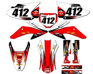 2008-2014 CRF 150 F VELOCITY Red Senge Graphics Kit Compatible with Honda - Picture 1 of 10
