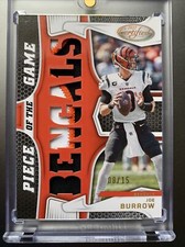 2022 Certified Piece Of The Game Joe Burrow /15 Patch Cincinnati Bengals NFL