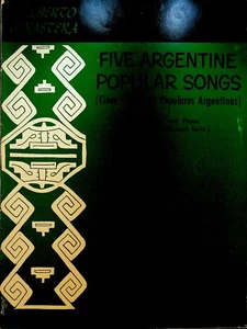 Five Argentine Popular Songs Song Book English & Spanish - Bild 1 von 2