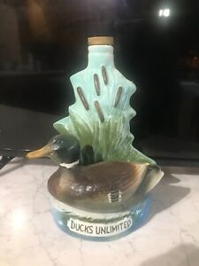 1974-75 Jim Beam Ducks Unlimited Vintage Collectible Bourbon Whiskey Decanter 