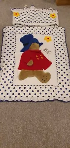 Lovely Paddington Bear Vintage Childs Cot Quilt /Duvet - Picture 1 of 6