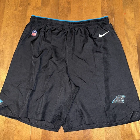 Nike Carolina Panthers NFL On Field Shorts Black Men’s Size 3XL Cover