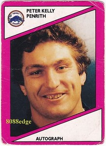 1988 SCANLENS RUGBY LEAGUE #104: PETER KELLY -PENRITH PANTHERS/JETS/BULLDOGS/NSW