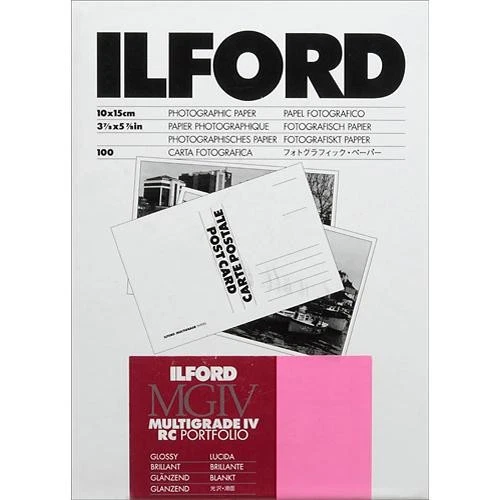 Ilford Multigrado IV RC Portafolio Papel Postal 4x6" Brillante 100 Hojas (1834846) Foto 1 de 1