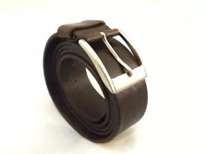 CINTURA DA UOMO IN VERA PELLE, MOD: CINTURA IN CUOIO BROWN - Imagen 1 de 3