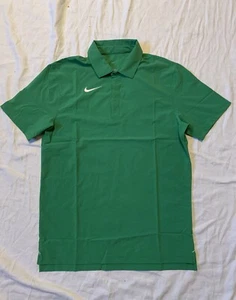 Nike Coaches Polo Mens Medium Move To Zero Shirt Snap Button Green DJ5123-377 - Picture 1 of 5