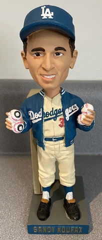 Sandy Koufax 1955 No Hitter Brooklyn Los Angeles Dodgers Bobblehead #0136 SGA Cover