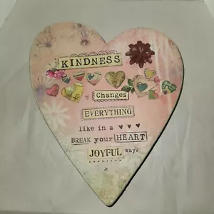 2019 Kelly Rae Roberts KINDNESS CHANGES EVERYTHING Decorative Hanging Plaque  - Picture 1 of 4
