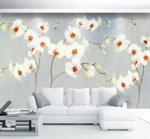 3D Weißer Blumenbaum ZHUC7931 Tapete Wandbild Fototapete Abnehmbarer Ann - Picture 1 of 11