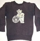 Pull vintage années 1950 Cornell University Champion ours grincheux RARE Sweat-shirt