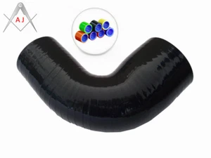 Black For 2.25" to 2.5" 57/64mm Silicone 90 Degree Elbow Coupler Reducer Hose - Bild 1 von 6