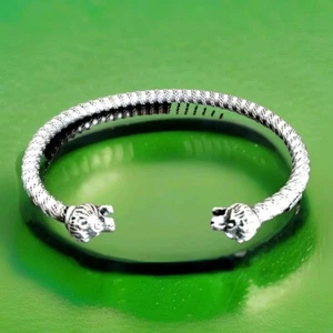 Ericks Sterling Silber Löwen Armreif Armband Taxco.925  - Bild 1 von 8