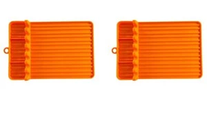 2PCS Silicone Griddle Tools Mat Large Spatula Mat with Drip Pad Griddle Silic... - Picture 1 of 7