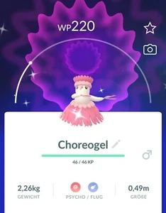 ✨#741 Shiny Choreogel (Hula) Pokémon Go✨ - Bild 1 von 2