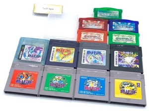 Gameboy & GBA Pokemon 13 Lot Emerald Ruby Sapphire Gold Silver Crystal Cleaned - Picture 1 of 18
