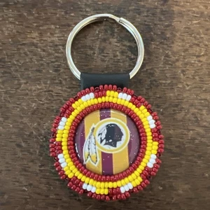 Native American Beaded Washington Redskins Navajo Key Chain Key Ring Awesome #A - Picture 1 of 3