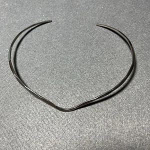 Collar gargantilla ajustado vintage enchapado en plata Estate Find - GVC - Imagen 1 de 5