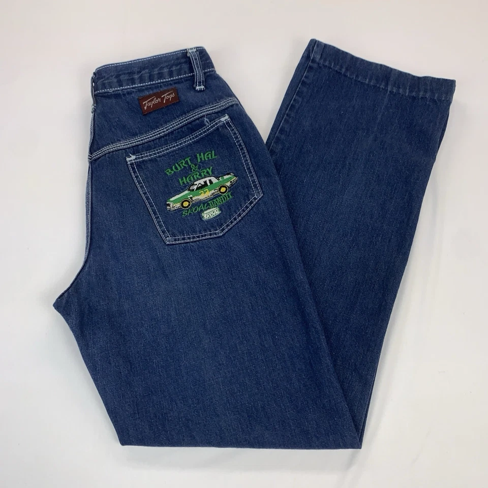 Jean De Colección Chaps Taylor Togs 14 Medida 27x30 Harry Grant Skoal Bandit NASCAR EE. UU. Foto 1 de 4