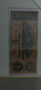 Confederate State $5 Bill - Picture 1 of 2