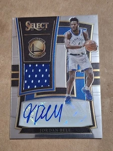 2017 JORDAN BELL PANINI SELECT AUTOGRAPHED AUTO PATCH ROOKIE CARD /199 RC GSW - Picture 1 of 3