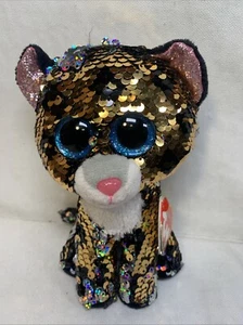 Ty Flippables STERLING the Leopard Beanie Boos Sequins Plush MWMTs - Picture 1 of 2