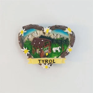 Imán de nevera Tirol Austria pegatina de refrigerador decoración del hogar resina recuerdo regalo - Imagen 1 de 4