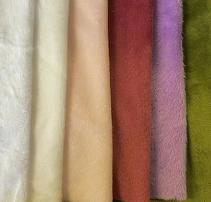 Plain Coloured Flannel Brushed 100% Soft polyester Fabric - 6 Colours - Picture 1 of 8